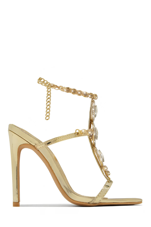 Load image into Gallery viewer, Main Character Embellished Single Sole High Heels - Silver