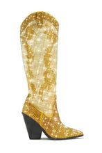 Load image into Gallery viewer, Eyes On Me Embellished Cowgirl Boots - Gold
