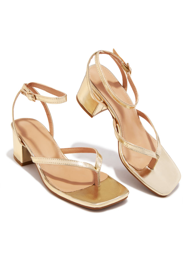 Load image into Gallery viewer, Letty Chunky Mid Heels - Gold