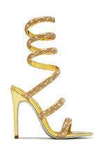 Load image into Gallery viewer, Gianna Embellished Around The Ankle Coil Heels - Pink