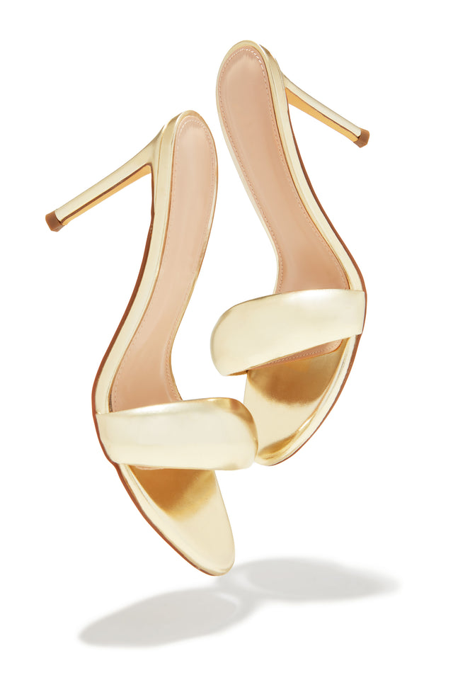 Load image into Gallery viewer, Gold Mule with Chunky Front Strap