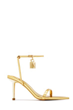 Load image into Gallery viewer, Locked In Love Mid Heels - Gold