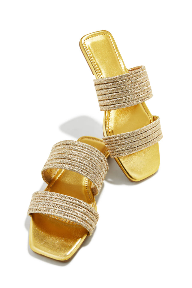Load image into Gallery viewer, Paradise Found Slip On Sandals - Gold