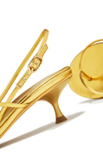 Load image into Gallery viewer, Elodie Slingback Kitten Heels - Gold