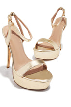 Load image into Gallery viewer, Your Temptation Platform High Heels - Gold