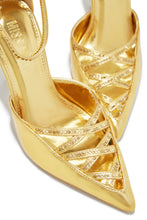 Load image into Gallery viewer, Tanalee Embellished High Heel Pumps - Gold