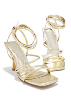 Load image into Gallery viewer, Katti Strappy Mid Heels - Gold