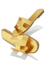 Load image into Gallery viewer, Gold-Tone Summer Sandals