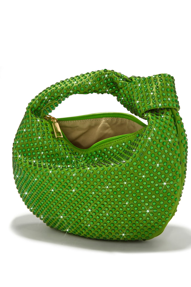 Load image into Gallery viewer, Green Rhinestone Handbag