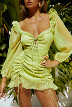 Load image into Gallery viewer, Ruffle Detail Mini Dress