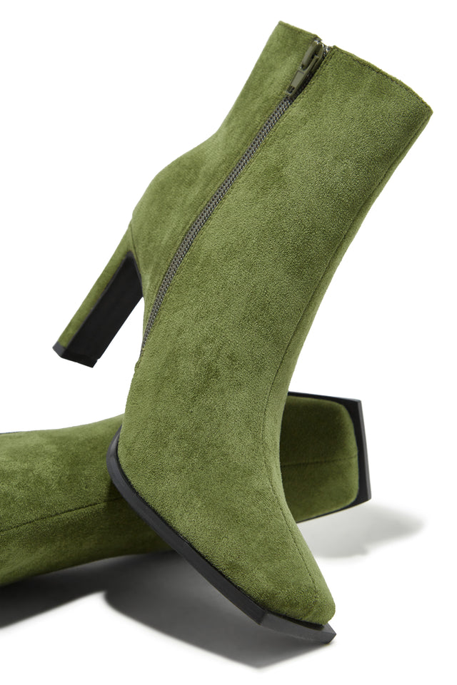 Load image into Gallery viewer, Laylah Ankle Boots - Green