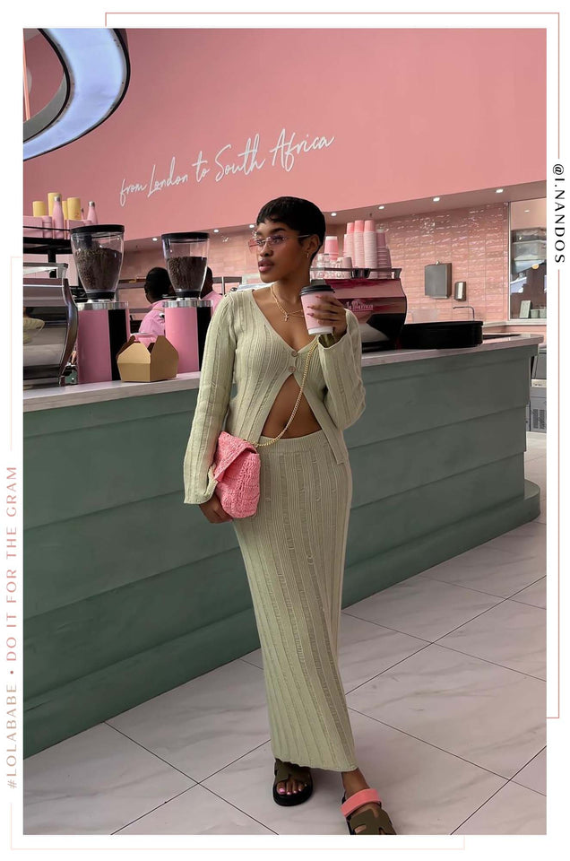 Load image into Gallery viewer, Evelia High Waist Maxi Skirt - Green