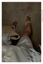 Load image into Gallery viewer, Idalia Lace Up Heels - White