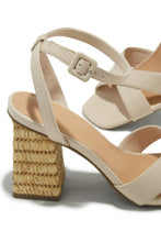 Load image into Gallery viewer, Punta Cana Block Heels - Ivory