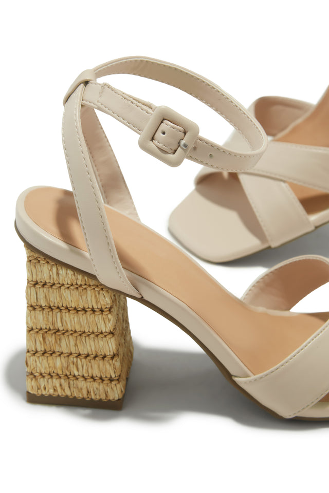 Load image into Gallery viewer, Punta Cana Block Heels - Ivory
