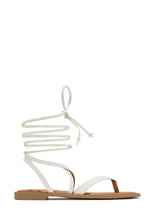 Load image into Gallery viewer, White Laceup Sandal