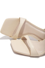 Load image into Gallery viewer, Viana Ankle Strap Mid Heels - Ivory