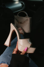 Load image into Gallery viewer, Jianna Platform Heel Mules - Nude
