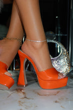 Load image into Gallery viewer, Jianna Platform Heel Mules - Orange