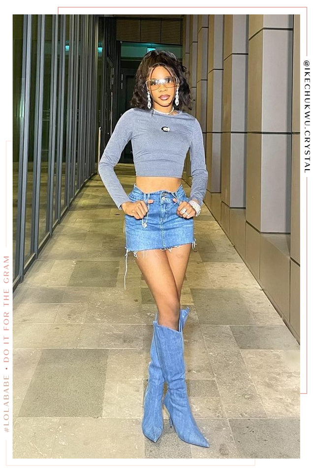 Load image into Gallery viewer, Kaiya High Heel Boots - Denim