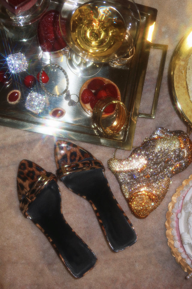 Load image into Gallery viewer, Karyn Mid Heel Mules - Leopard