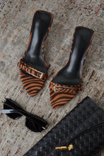 Load image into Gallery viewer, Karyn Mid Heel Mules - Tiger