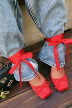 Load image into Gallery viewer, Klara Ballet Lace Up Heels - Red