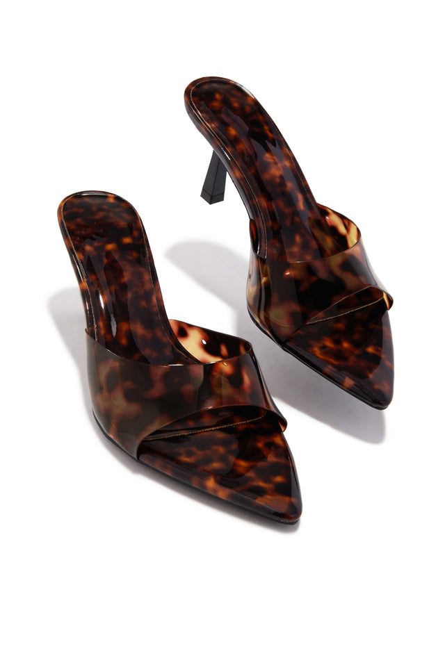 Load image into Gallery viewer, Kristie Mid Heel Mules - Tortoise