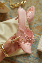 Load image into Gallery viewer, Lani Mid Heel Mules - Pink