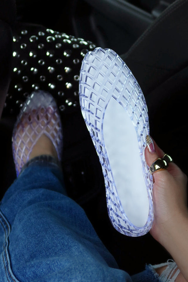 Load image into Gallery viewer, Layla Jelli Flats - Clear