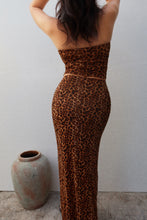 Load image into Gallery viewer, Chelley Two Piece Maxi Skirt Set - Leopard