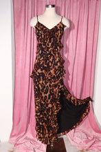 Load image into Gallery viewer, Alejandra Ruffle Maxi Dress - Leopard