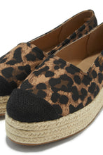 Load image into Gallery viewer, Beach Babe Platform Espadrille Flats - Leopard