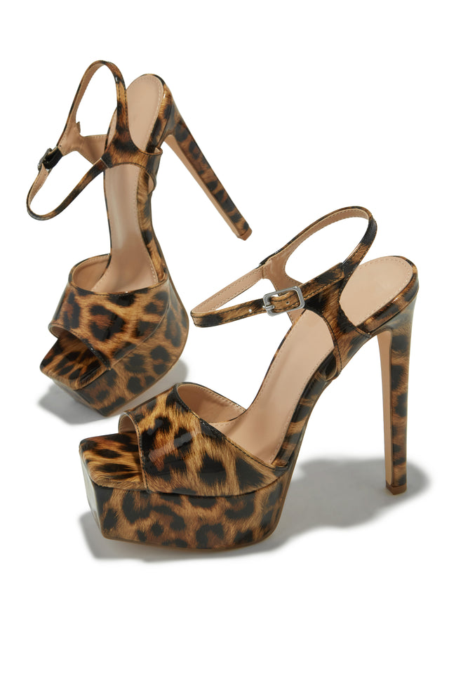 Load image into Gallery viewer, Paulina Platform High Heels - Leopard