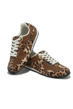 Load image into Gallery viewer, Downtown Stroll Lace Up Sneakers - Leopard