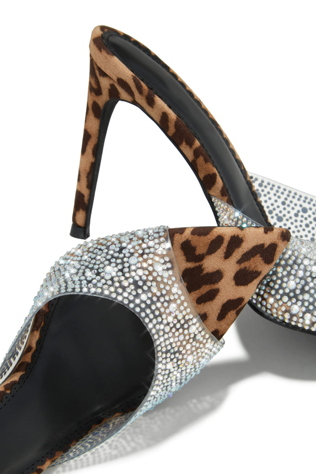 Load image into Gallery viewer, Suede Leopard Heels