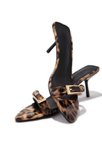 Load image into Gallery viewer, Karyn Mid Heel Mules - Leopard