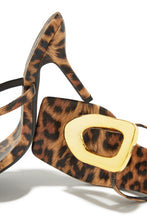 Load image into Gallery viewer, Adonna Thong Strap Mule Heels - Leopard