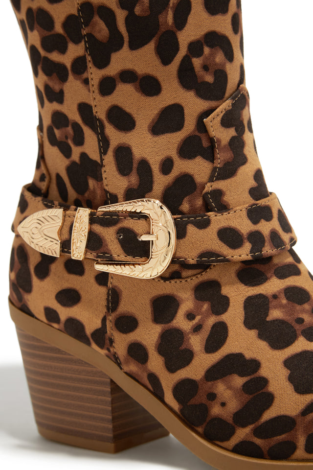 Load image into Gallery viewer, Zelia Western Cowgirl Boots - Leopard