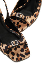 Load image into Gallery viewer, Ella Peep Toe Single Sole Heels - Leopard