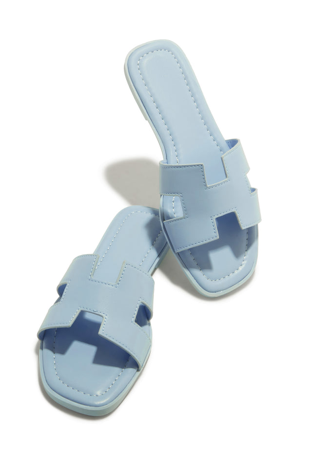 Load image into Gallery viewer, Biyanka Slip On Sandals - Light Blue