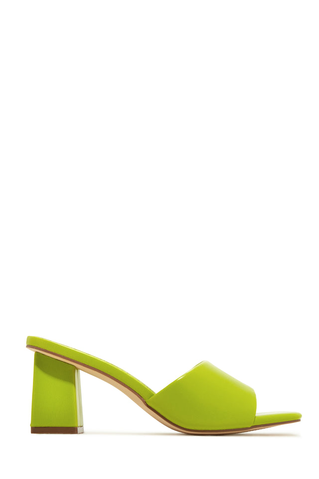 Load image into Gallery viewer, Valentine Block Heel Mules - Green