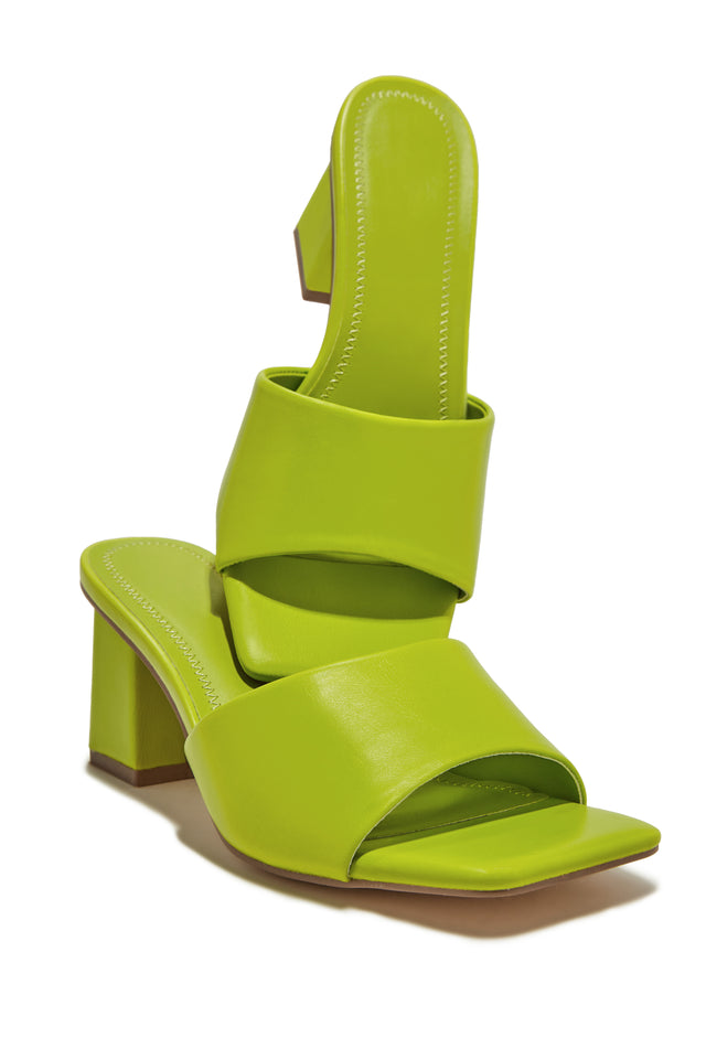 Load image into Gallery viewer, Valentine Block Heel Mules - Green