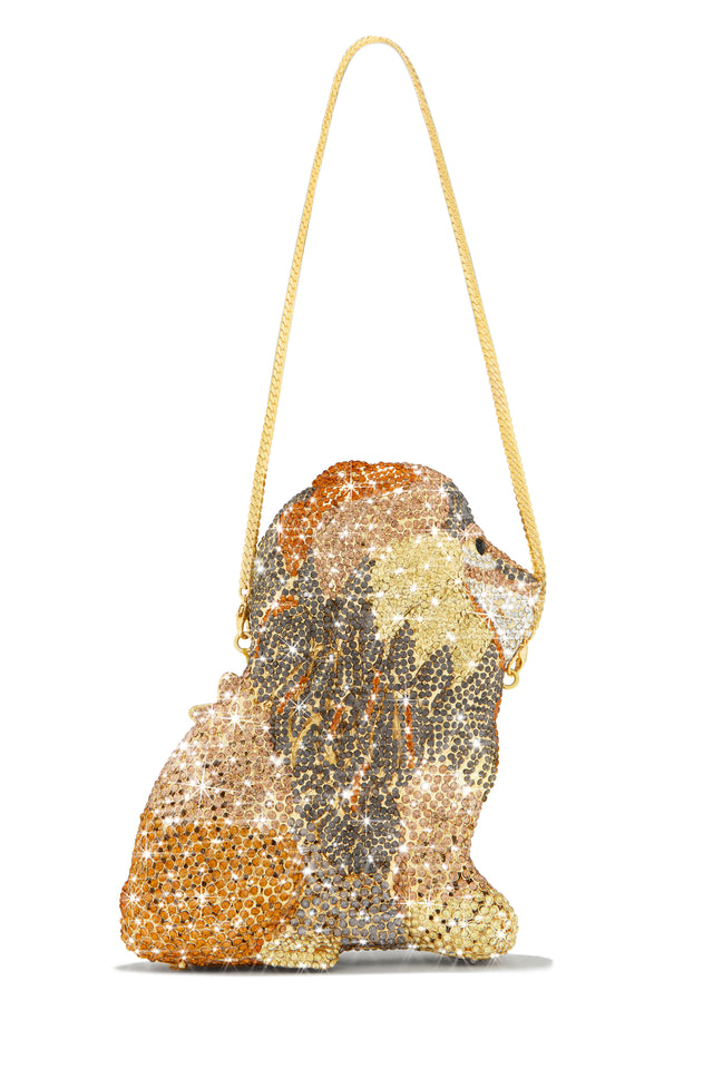 Load image into Gallery viewer, Fully Embellished Lion Clutch Bag