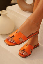 Load image into Gallery viewer, Lori Slip On Flat Sandals - Orange