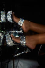 Load image into Gallery viewer, Main Event Embellished Platform High Heel Mules - Black