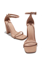 Load image into Gallery viewer, Marci Block Heels - Nude