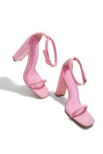Load image into Gallery viewer, Marci Block Heels - Pink