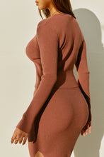 Load image into Gallery viewer, Model Wearing Long Sleeve Skirt Set