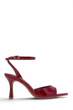Load image into Gallery viewer, Melissa Ankle Strap Single Sole Heels - Red Pat